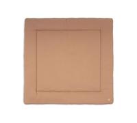 Jollein Playpen Mat - Little Waffle - 100x100cm - Light Terra/Sand - Playpen Insert - 95% Cotton 5% Elastane - OEKO-TEX Certified - Soft & Comfortable - Baby Play Mat