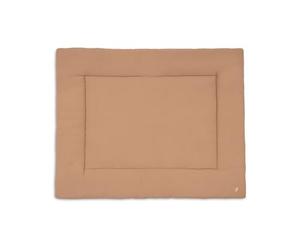 Jollein Playpen Mat - Little Waffle - 75x95cm - Light Terra/Sand - Playpen Insert - 95% Cotton 5% Elastane - OEKO-TEX Certified - Soft & Comfortable - Baby Play Mat