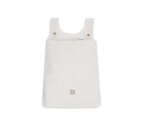 Jollein Aufbewahrungssack Laufgitter - Cloudy Rib - Oatmeal - Kuscheltier Aufbewahrung - Babybett Organizer - Spielzeugsack - 65x42x10 cm