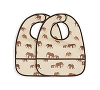 Jollein Savannah 029-864-66029 Waterproof Bibs Beige Pack of 2