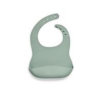 Jollein Silicone Bib 26cm Length x 21cm Width Ash Green