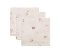 Jollein Spucktücher Baby - Animal Friends - 3er Pack - 31x31cm - Musselin - 100% Baumwolle - Mulltücher Baby - Mullwindeln - Oeko-TEX Zertifiziert