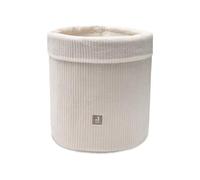 Jollein Storage Basket Changing Table - Cloudy Rib - Oatmeal - Changing Table Organizer - Changing Table Accessory - 35x30 cm