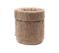 Jollein Aufbewahrungskorb Wickeltisch - Miffy Jacquard Teddy - Biscuit - Wickeltisch Organizer - Wickeltisch Zubehör - 35x30 cm