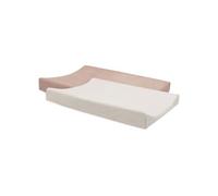 Jollein Terry Changing Mat Cover - Wild Rose/Ivory - 2-Pack - 50x70cm - 85% Cotton, 15% Polyester - Oeko-TEX Certified - Changing Pad Cover