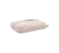 Jollein Wild Rose Wet Wipes Case - Storage for Wet Wipes - Gauze Fabric with Inner Print - with Zip - Wet Wipes Box - Compact & Stylish - Dusky Pink