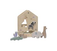 Jollein Wooden Toy - Shape Plug-In Game - Jungle Jambo - From 1.5 Years - 100% FSC Certified - Jungle Animals