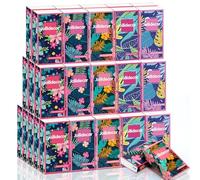 Jollidecor 50 Packs Soft Portable Tissues 4 Ply Pocket Facial Tissues Bulk 500 Sheets Travel Size Tissues Individual Strong and Absorbent Flower Style Tissue for Home Bag Pocket Car Wedding Gifts