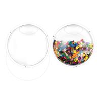 JolliKids Acrylic Toy Dispenser 2 Pack, Wall Organizer, Clear Holder for Blocks, Snacks, Cars