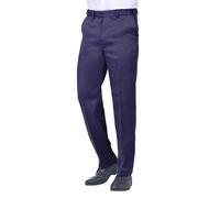 Jolliman Men's Lightweight Stretch Cavalry Twill Trouser Easy Care Smart Formal Casual Business Office Home Dress Pants Navy