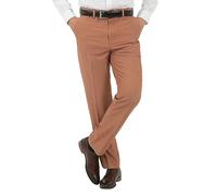 Jolliman Mens Smart Casual Travel Trousers Pants Expanding Waist Stretchable Fabric 40W & 27L Brown