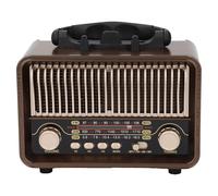 Jolliman Vintage Retro Radio AM/FM/SW, Small Portable Radio with Bluetooth 5.0 Speaker 7W, Rechargeable Battery & Mains Powered, Classic Radio with USB/TF/AUX Input, Loud Speaker for Home & Office