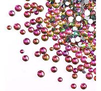 Jollin 3456 Flat Back Rhinestones, Glass Pendants, Gems for Nail Art, 6 Sizes, SS4~SS12 Fire