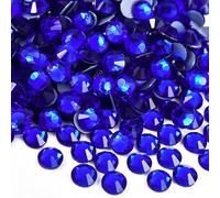 Jollin 576pcs Hotfix Crystal Flatback Rhinestones Glass Diamantes Gems for Crafting Art Crafts Decorations Clothes Shoes 6.4mm SS30 Sapphire