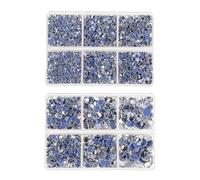 Jollin 6528pcs Hotfix Crystal Flatback Rhinestones Glass Diamantes Gems for Crafting Art Crafts Decorations Clothes Shoes SS6~SS30 Crystal