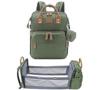 JOLLITO Diaper Bag Backpack, Green, L, Classic