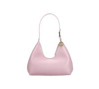 JOLLQUE Shoulder Bag for Women, Small Leather Crescent Handbag Purse,Unique Trendy Half Moon Everyday Y2K Zipper Winter Hobo Bag(Pink)