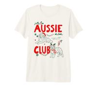 Jolly Aussie Mom Club Christmas Australian Shepherd Dog Xmas Premium T-Shirt