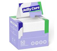 Jolly Care Disposable Face Towels, 10"×12" XL Face Towelette Disposable, Soft Makeup Remover Dry Wipes, Thick Facial Tissue for Women Cleansing, Skin Care, 50 Count (1 Pack)