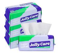 Jolly Care Disposable Face Towels, Face Wipes, Disposable Face Wipes, Soft Dry Wipes for Makeup Removal, Thick Facial Tissue for Cleansing and Care