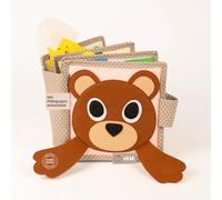 Jolly Designs Mini Quiet Book Peek-a-Boo - Montessori Toy from 6 Months - Promote Motor Skills & Sensory Perception - Fabric Book for Babies - Handmade Felt Book - Perfect for Travel & Travel