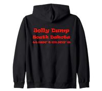 Jolly Dump South Dakota Coordinates Zip Hoodie