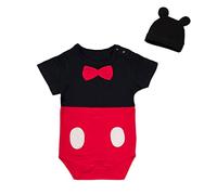 Jolly Fancy - Infant Baby Boys Mickey Mouse Costume Fancy Dress Up Set with Mouse Ears Hat Age 6-9 Months, Red