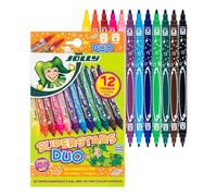 JOLLY Fasermaler Superstar Duo sort, 12er-Kartonetui 12 Fasermaler Single