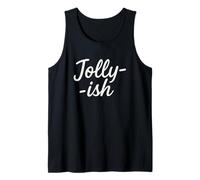 Jolly-ish - Funny Holiday Mood Christmas Tank Top