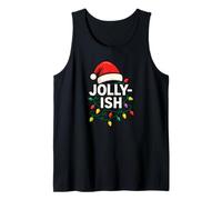 Jolly-ish Santa Funny Christmas Sarcasm Jolly-ish Tank Top