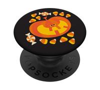 JOLLY JACK O' LANTERN Happy Halloween Laughing Pumpkin Candy PopSockets Adhesive PopGrip