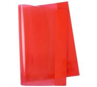 JOLLY Jollycover Notebook Covers A4, Red, Pack of 10, Extra Strong, Childproof, with Ultrasonic Welding, 160 µm Polypropylene, Environmentally Friendly, for School Notebooks and Books