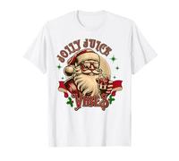 Jolly Juice Vibes Funny Santa Christmas Holiday Party T-Shirt
