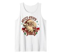 Jolly Juice Vibes Funny Santa Christmas Holiday Party Tank Top