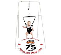 Jolly Jumper *Classic* (Black) with Stand - The Original Baby Exerciser and Your Alternative to Activity Centers and Baby Bouncers. Trusted by Parents, Loved by Babies Since 1948