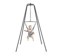 Jolly Jumper *Elite* Safari Print Saddle - The Original Jolly Jumper with Stand. Trusted by Parents to Provide Fun for Babies and to Create Cherished Memories for Families for Over 75 Years.