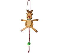 Jolly Jumping Jack Decoration Ornament Bauble (reindeer)