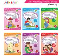 Jolly Kids Read With Happy Phonics Stories - Vowel Sound Words Large Print