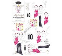 Jolly Nation - Salsa Couple Die Cut 3d Decoupage Sheet