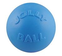 Jolly Pets Bounce-n-Play Dog Toy Ball, 8 Inches/Large, Blueberry, (Model: 2508 BB) Red