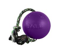 Jolly Pets Romp-n-Roll Ball With Rope Dog Toy