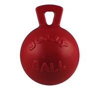 Horsemen's Pride Jolly Ball Tug-N-Toss Dog Toy - Red - 15cm