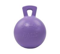 Jolly Pets Tug-n-Toss Heavy Duty Dog Toy Ball with Handle, 4.5 Inches/Small, Light Purple