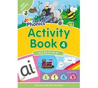 Jolly Phonics Activity Book 4: In Precursive Letters (British English edition) (Jolly Phonics Activity Books, set 1-7 UK ed.)