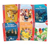 Jolly Phonics Folktales Red Readers (Level 1) Complete Set (1-6) : In Print Letters (American English edition)
