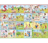Jolly Phonics Letter Sound Wall Charts: In Precursive Letters (British English edition)