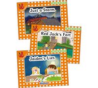 Jolly Phonics Orange Level Readers Set 4: in Precursive Letters (British English edition)