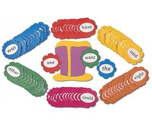 Jolly Phonics Tricky Word Wall Flowers: in Print Letters