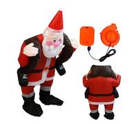 Jolly Puff Outfit - Blow Up Christmas Cosplay for Seasonal Cheer | Lightweight Structure with Secure Zipper, Funny Santa Look & Quick Inflate Feature for Party, Friends and Holiday Shows