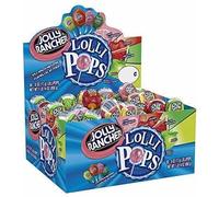 Jolly Rancher Fruit Lollipops 17g Each American Lollipops Mixed Fruit Flavour Assorted Jolly Rancher Filled Pops lolipops American Candy Mix Flavours (10)